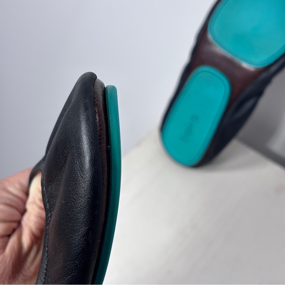 EUC Tieks By Gavrieli Women’s Matte Black Leather Flats Ballet Size 10 US - Picture 9 of 12
